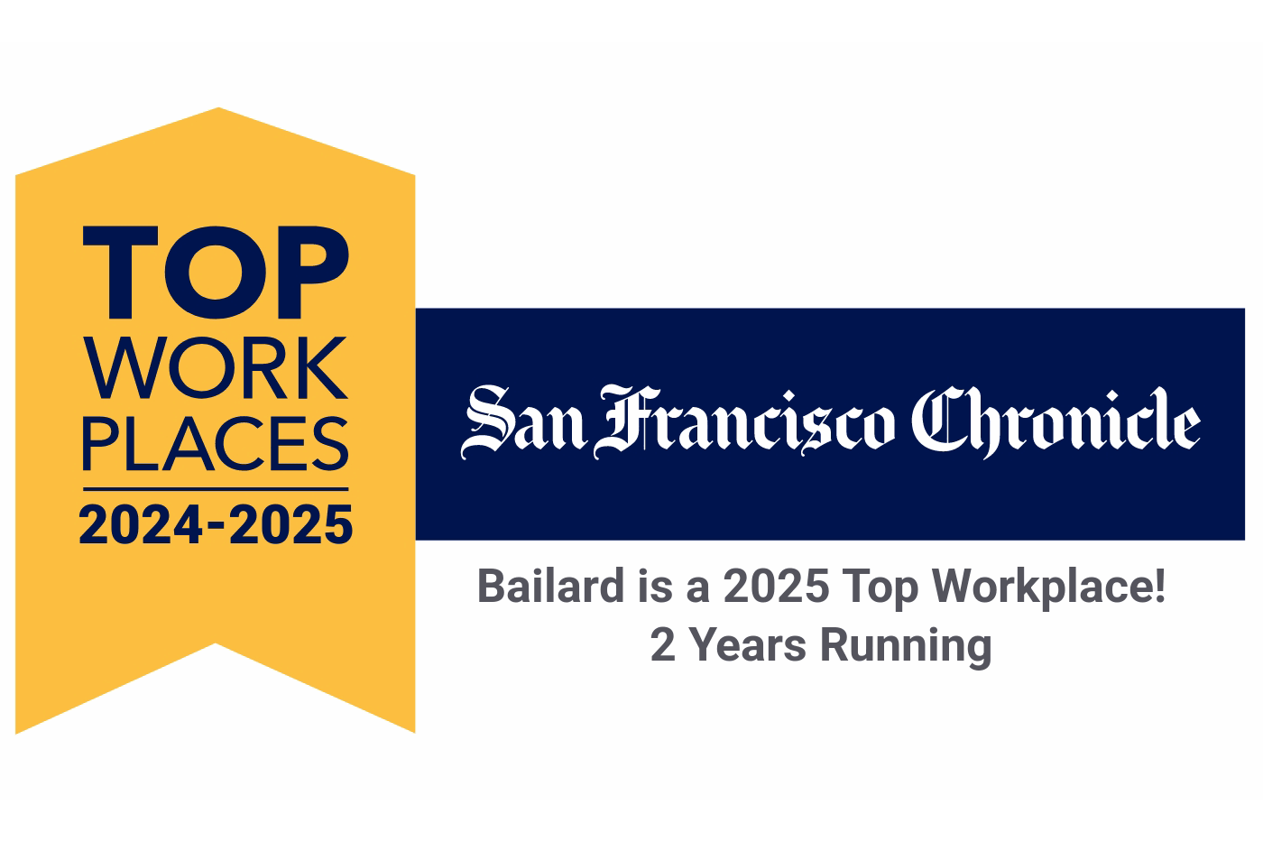 Bailard is a 2025 Top Workplace! San Francisco Chronicle