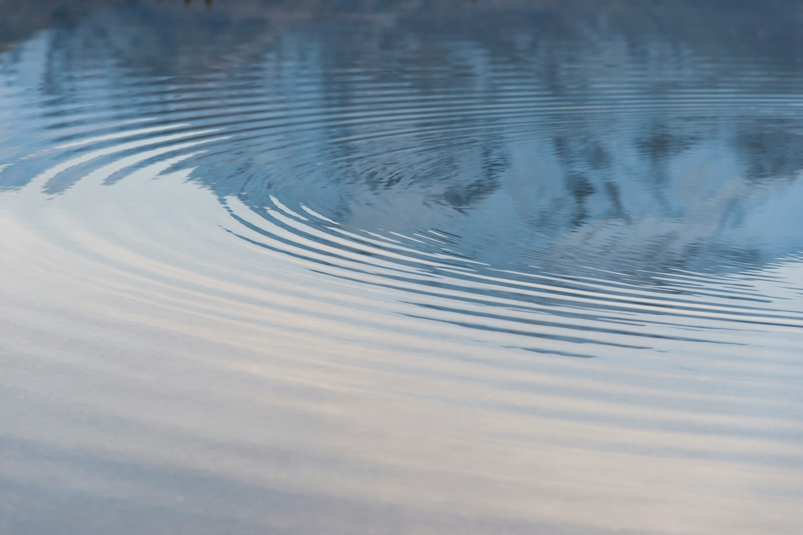 Image of calming water ripple. Photo by Jackson Hendry, Unsplash