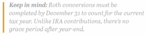 roth conversion tip for tax planning