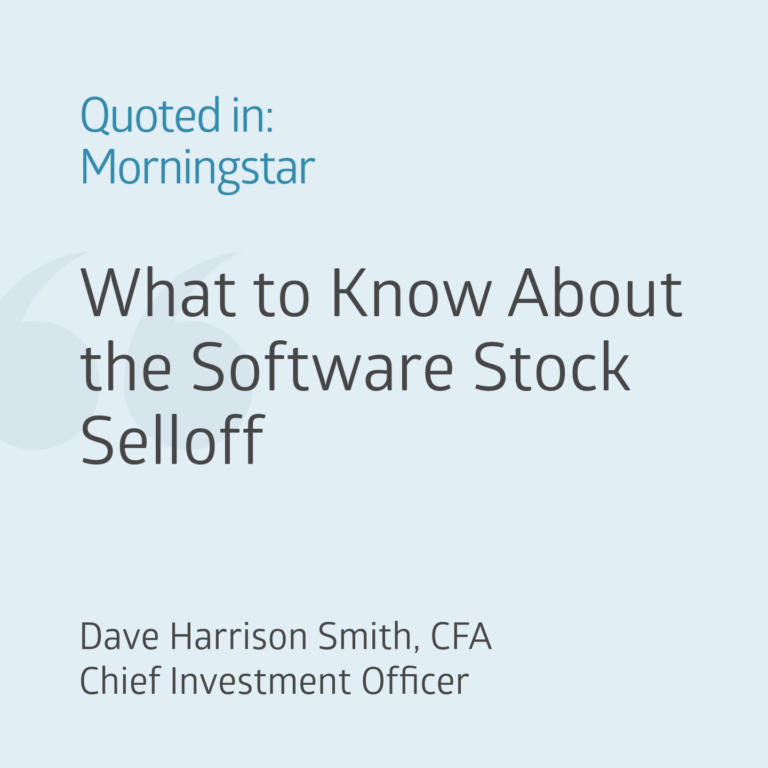 Quoted in Morningstar, Dave Harrison Smith, CFA, 2026-0204